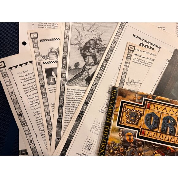 WAAARGH THE ORKS! Original 1990 Edition (not reprint) Games Workshop, 98 pages - Picture 14 of 16